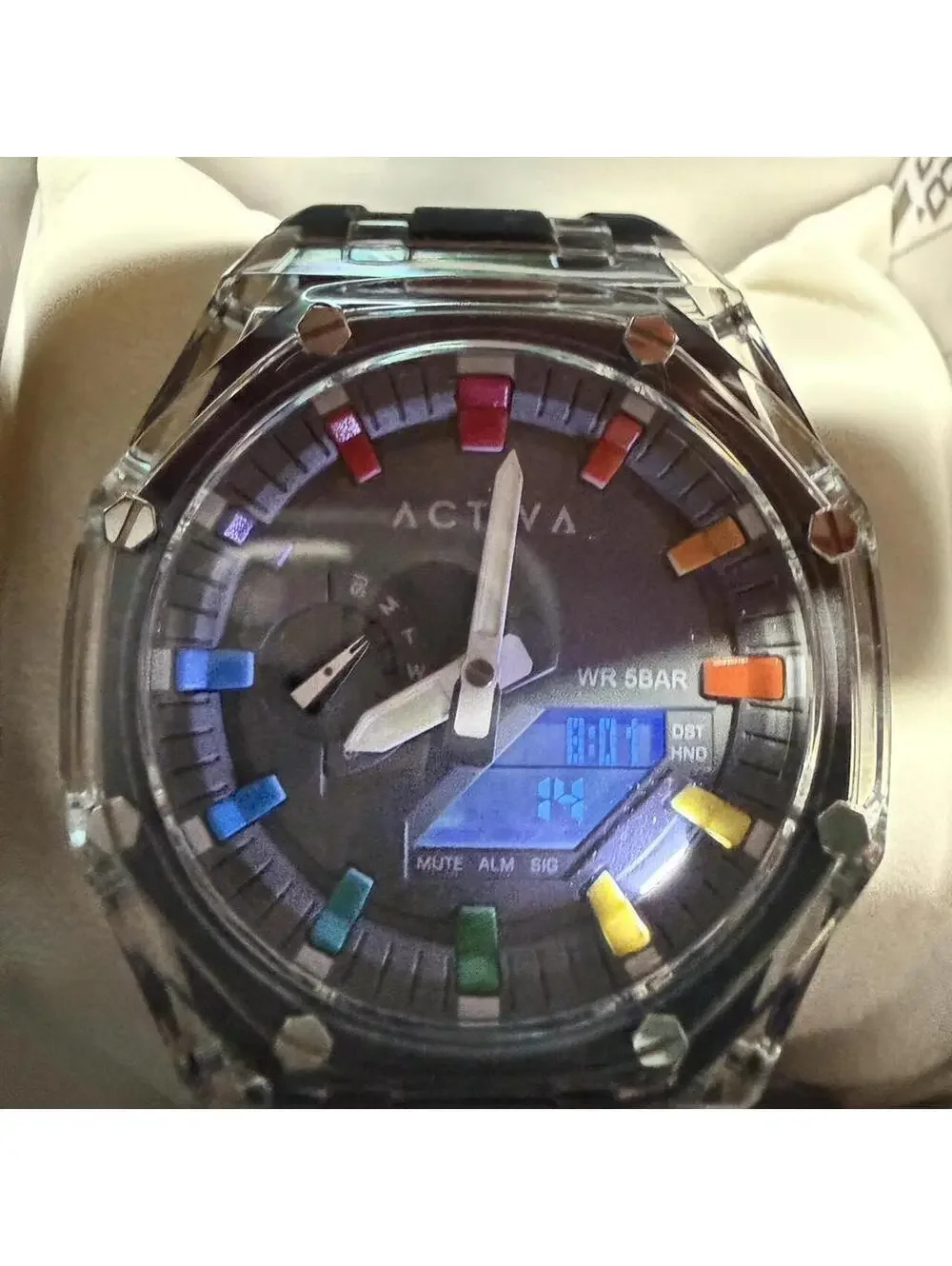 Activa Kaleido X Invicta Men's Watch 44.2mm, Black Clear NWT